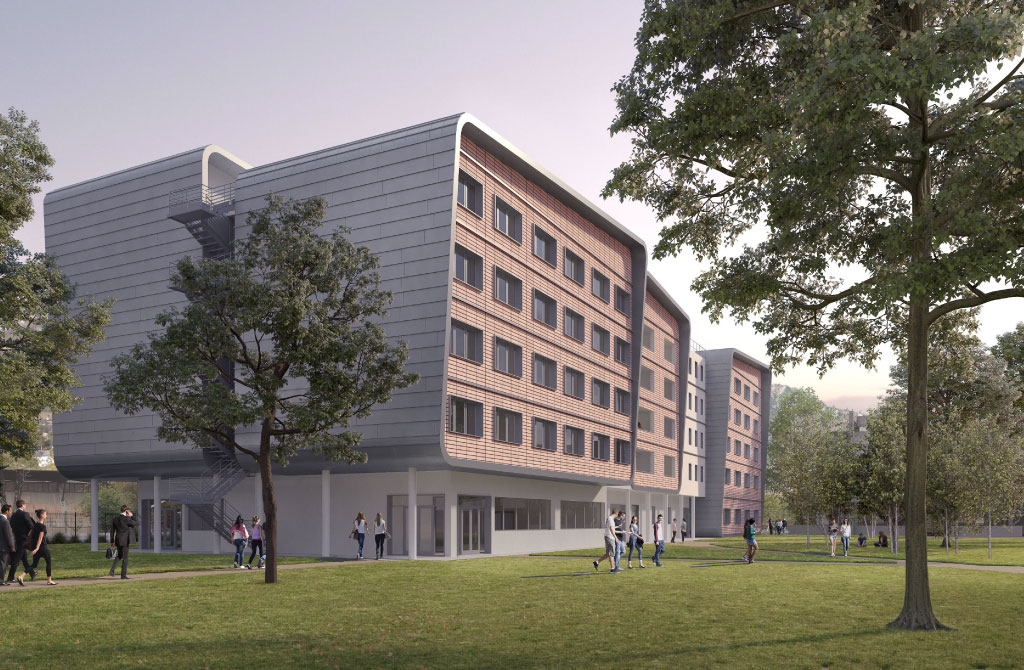 Perspective du Lycée Lesdiguières à Grenoble (38)